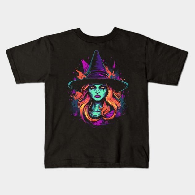 Wicked Witch // V2 Kids T-Shirt by BUBBLEMOON